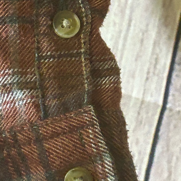 NWT Upcycled Butterfly Flannel Tee Cropped Size Small- Medium - Picture 3 of 6